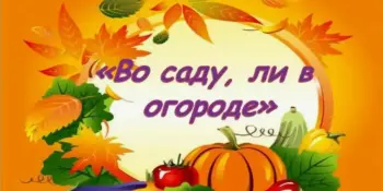 Осеннее развлечение "Во саду ли, в огороде"